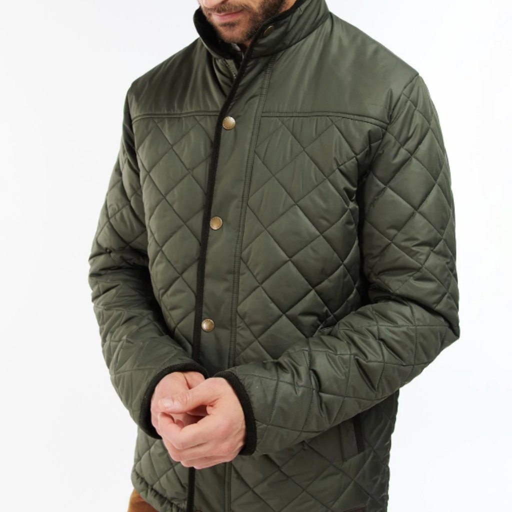 Barbour Brendon Quilted Jacket In Forest Msrp $280 Size L Great Reviews